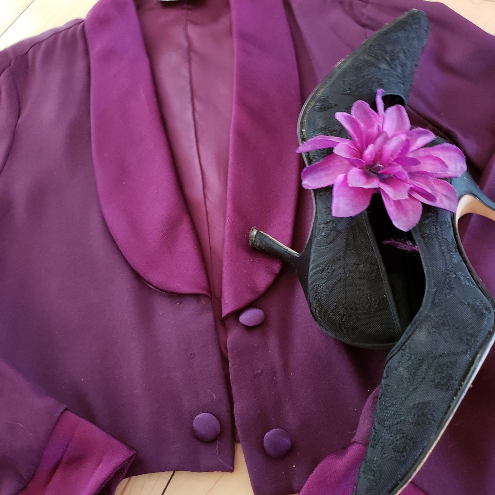 Vintage purple tuxedo jacket
